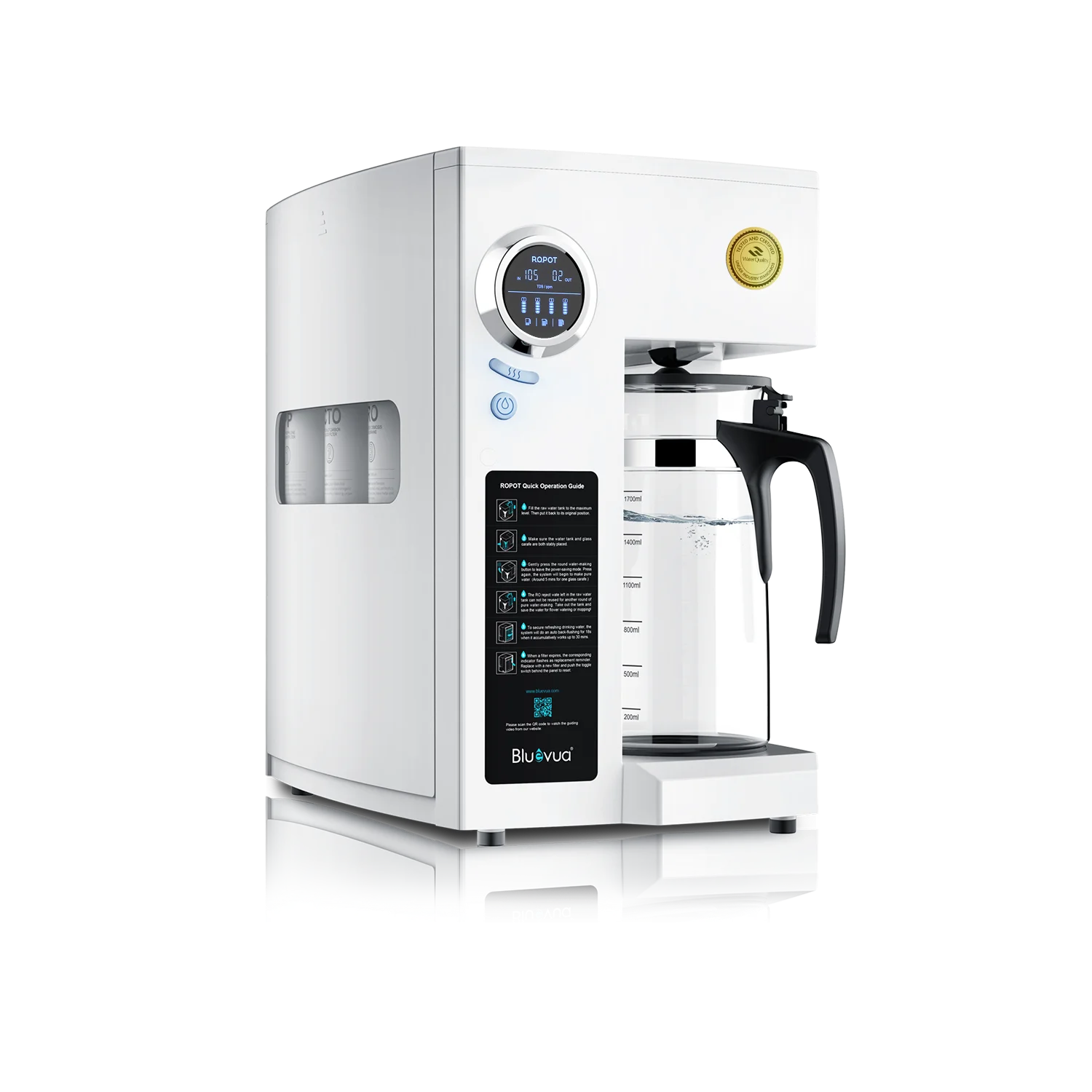 Bluevua RO100ROPOT Countertop Reverse Osmosis System